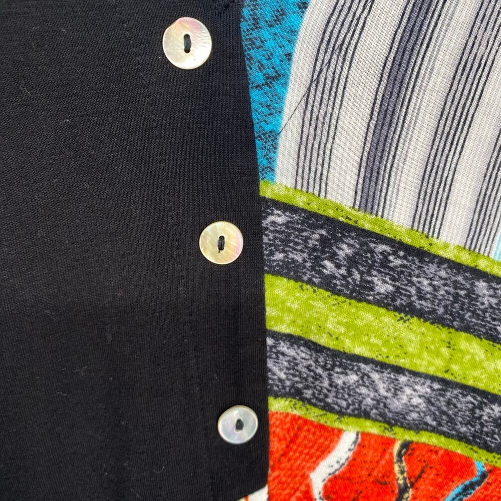 Parsley & Sage Tunic Top Medium Pattern Patchwork… - image 4